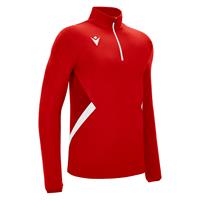 Piave 1/4 Zip Top RED/WHT M Teknisk treningsgenser - Unisex