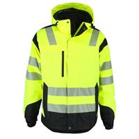 Wolfram Jacket Hi-Vis Safety Yel XL Varm Hi Vis vinterjakke  - Unisex