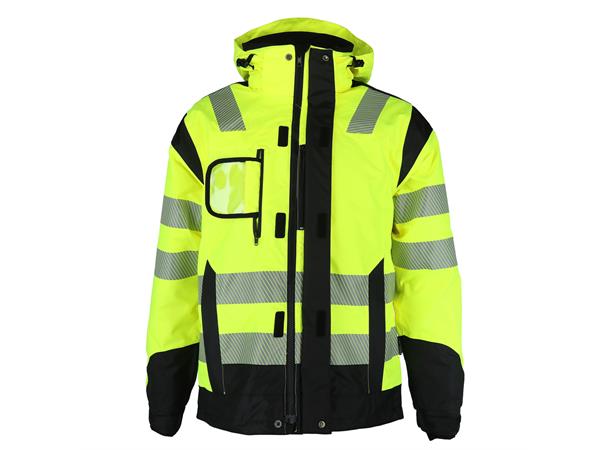 Wolfram Jacket Hi-Vis Safety Yel XL Varm Hi Vis vinterjakke  - Unisex 