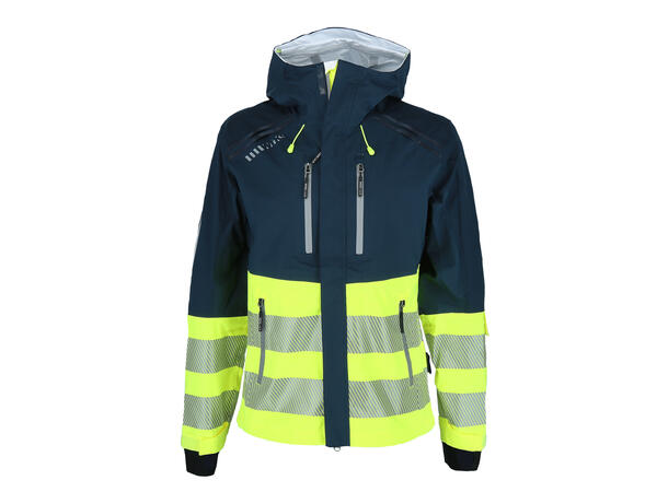 Husky Shell Jacket Hi-Vis Dark Sapph. XS Varm skalljakke med refleks - Unisex 