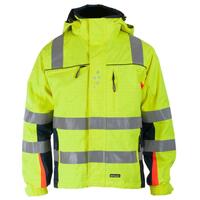 Skalljakke BS Bergset Hivis/NAV XS multinorm kl.3