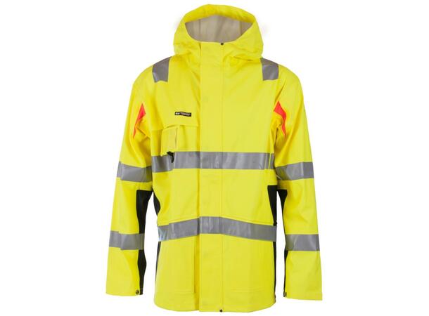 Regnjakke BS Bergset Hivis/Svart XS Klasse 3 