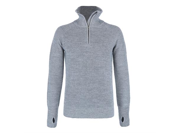 Flint Wool Sweater Grey Melange S 100% Ull 